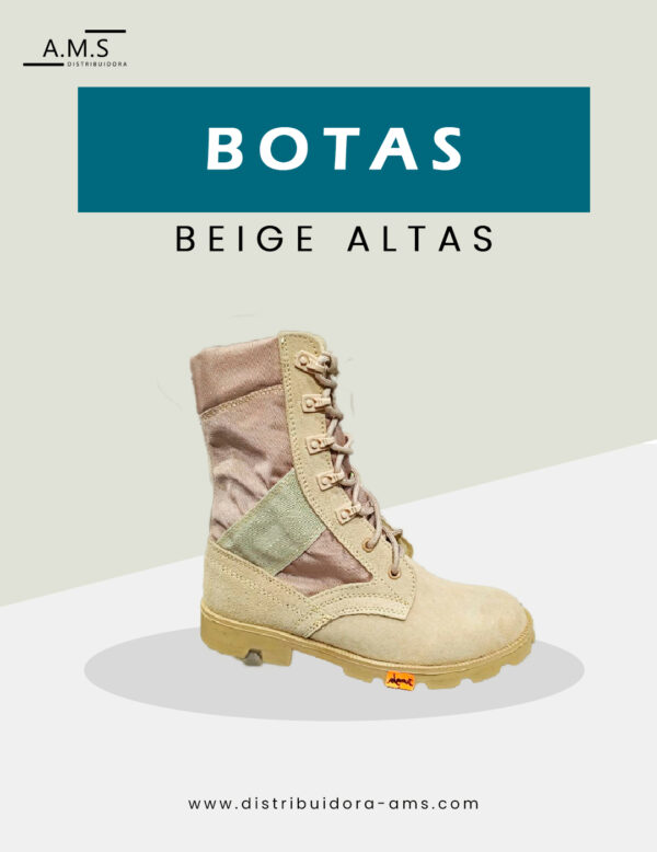 Botas Beige Alta