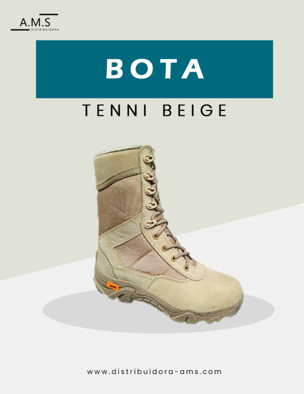 Bota Tenni Beige Alta